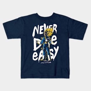 Never Die Easy (Vegeta ver.) Kids T-Shirt